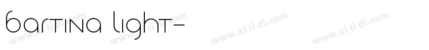 Bartina Light字体转换